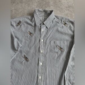 Las Olas Striped Button-Up Shirt Women’s‎ szXXL